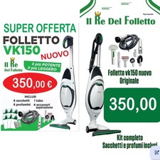 FOLLETTO VK 150 NUOVO+KIT TUBI- 24 MESI DI GARANZIA-SACCHETTI PROFUMI 