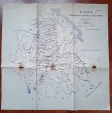 ETIOPIA - Cartina / mappa con