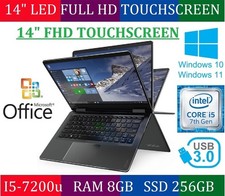 LENOVO YOGA 710 14" FHD TOUCH I5 7200U 8GB 256 WINDOWS 10/11 PC NOTEBOOK 2 in 1