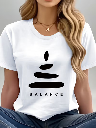 Shirt donna balance grafica - t-shirt,