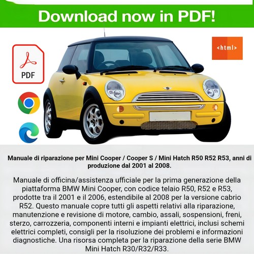 Workshop manual mini cooper - workshop, s