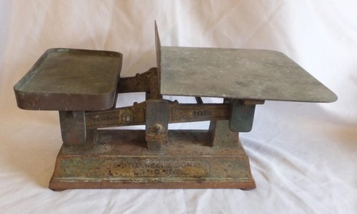Antique kitchen scales with - antique,