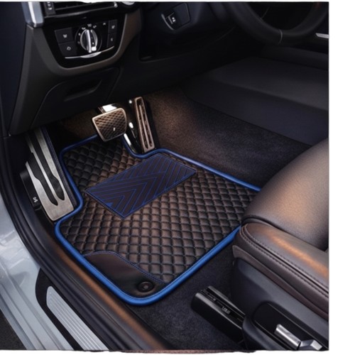 Faux leather quilted floor - quilted,
