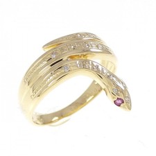 Autentico anello con rubino