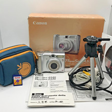 Canon PowerShot A530 5.0MP Digital Camera – Boxed w/ Manual, Acessories - Tested