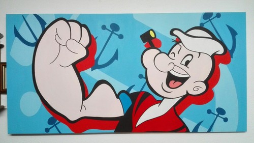 Quadro dipinto mano su - a,