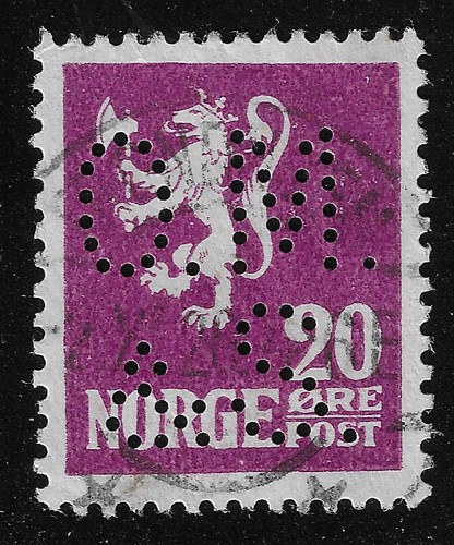 Norvegia perfin s - perfin, m.