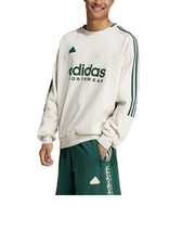  Felpa Sportiva girocollo pullover UOMO Adidas Bianco Nations House Of Tiro 