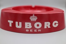 Posacenere pubblicitario Birra Tuborg Beer rosso Melammina Made in Italy vintage