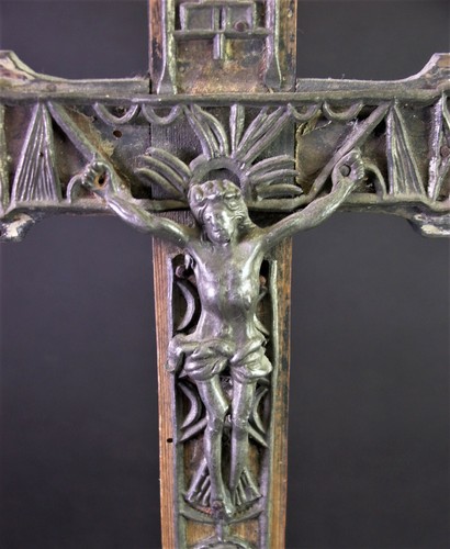 Antico crocifisso popolare - popolare, con