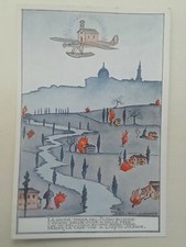Cartolina BRUNO DA OSIMO Aeronautica Aviazione Caproni Aereo militare guerra