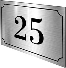 Targhetta Laminato Plastico Numero Civico