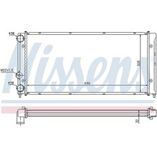 1x NISSENS 65236 RADIATORE