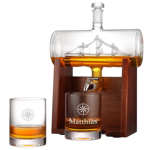 Set whisky decanter - whisky, e