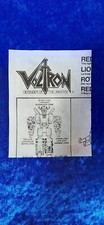 *R5 Voltron Golion Mattel Panosh Place 1984 vintage ISTRUZIONI RED LION rosso