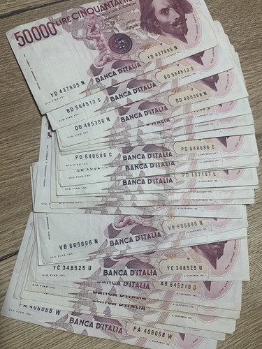 000 lire bernini tipo - 50.000,