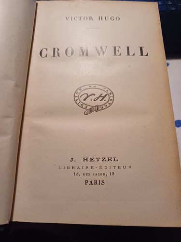Libro cromwell victor hugo - cromwell,