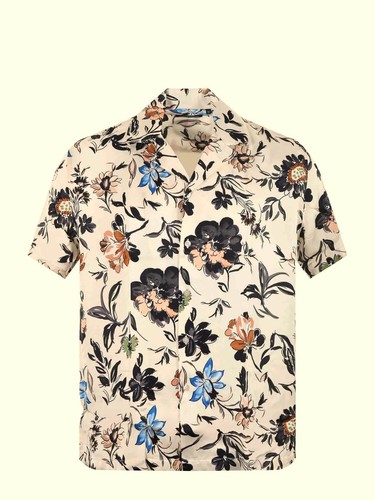 Camicia fantasia fiori - , manica