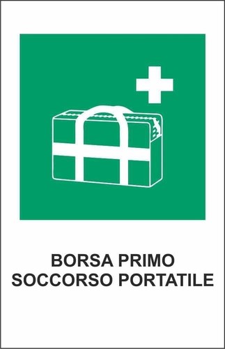 Cartello segnaletico borsa - cartello,