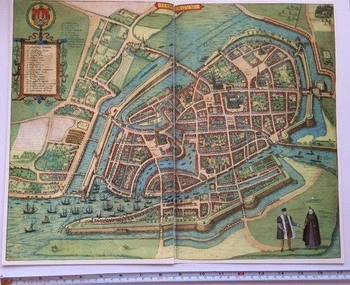 Vecchio quadro antico mappa - , di