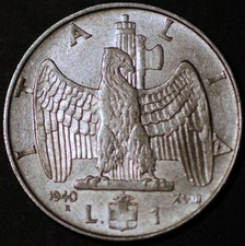 Italia 1 Lira 1940 Vittorio