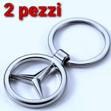 2 portachiavi logo emlbema stemma ciondolo in metallo Mercedes classe a b c amg