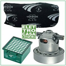MOTORE NUOVO per FOLLETTO VORWERK VK130 VK131 850W KIT FILTRI + FILTRO ORIGINALE