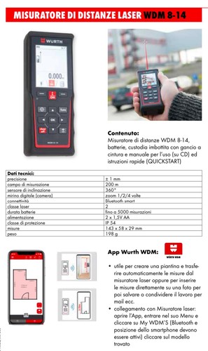 Misuratore laser distanze - misuratore, di