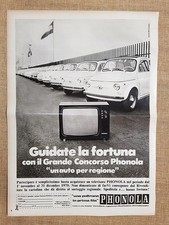 TV o Televisore Phonola Pubblicità vintage anni '70