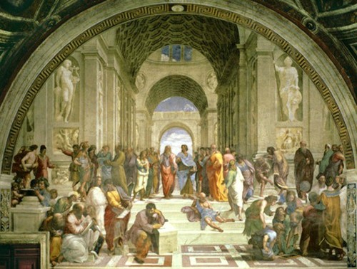 Quadro raffaello scuola - quadro,