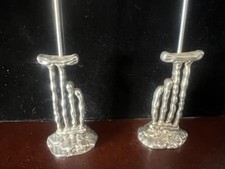 🔴  Espositori orologi tasca cromati porta orologio stilizzati originali vintage