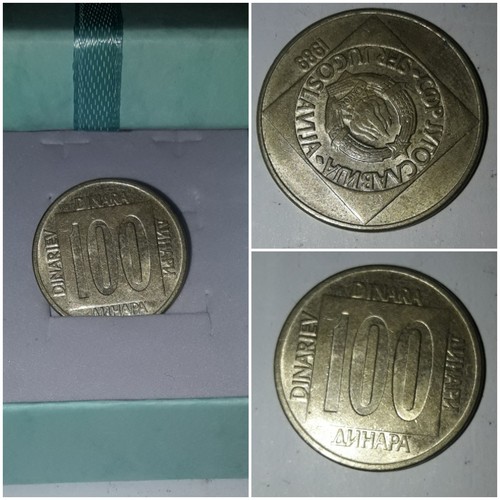 100 dinari jugoslavia 1989 - jugoslavia,