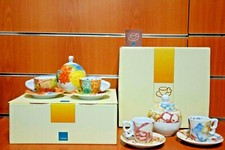 THUN Collezione Set 2 Tazzine Caffè+Zuccheriera Coffee Cups+Sugar Bowl Originale