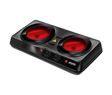 MPM MKE-21 – Piastra Elettrica in Vetroceramica 2 Fuochi, 2200 W