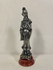 Statuetta Saggio Monaco A. Giannelli Placcata Argento 925