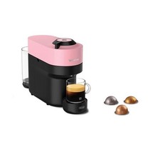NESPRESSO by De'Longhi Vertuo Pop ENV90.P Macchina da Caffè + 12 Cialde - Nero e Rosa