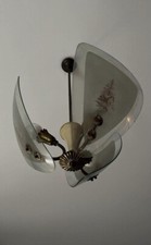 Lampadario art deco vintage anni 50 vetro murano