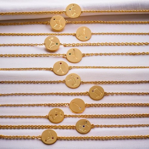 Bracciale stella zodiaco - stella, oro