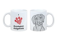 Tazza Rhodesian Ridgeback Con Cane Io Amo Art-Dog