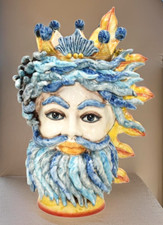 Testa di Uomo in Ceramica