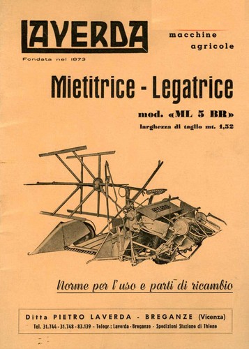 Mietilegatrice laverda br - laverda, ml