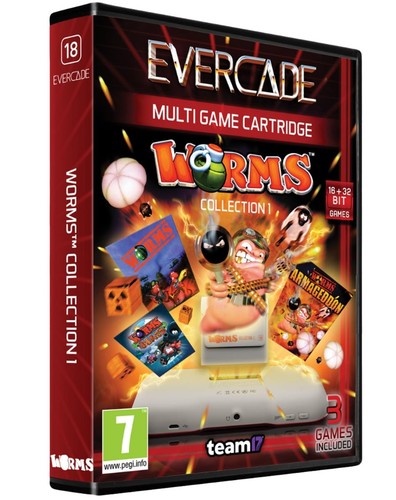 Cartuccia blaze evercade worms - cartuccia,