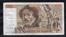 100 Francs Delacroix 1978 Etat