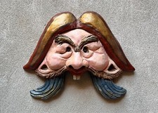 Maschera da muro in terracotta - Pirata - Scultura unica fatta a mano