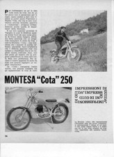 advertising TEST MOTO MONTESA COTA 250 1969 -MOTOSPAGNOLE TRIAL EPOCA