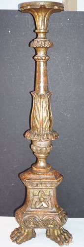 Antico candeliere legno - candeliere,
