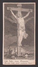 Quadro devozionale - Cristo in croce - XIX secolo circa - Quadro sacro - Santino D191