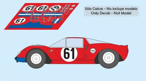 Decalcomanie ferrari 206s dino - decalcomanie,