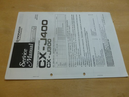Pioneer j400 300 - cx-j400, di