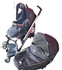 Passeggino trio Bèbè Confort LOOLA+ovetto+culla+pedana+saccobimbo+parapioggia